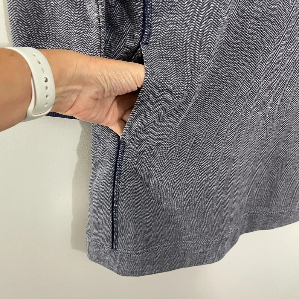 NWT Vineyard Vines Varsity Sweatshirt Dress Women's SMALL Long Sleeve Blue‎ - Picture 6 of 8